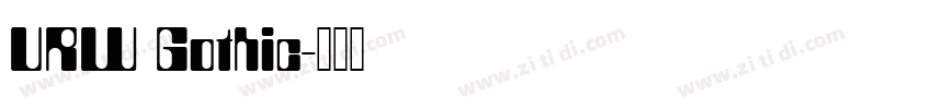 URW Gothic字体转换